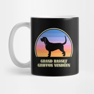 Grand Basset Griffon Vendeen Vintage Sunset Dog Mug